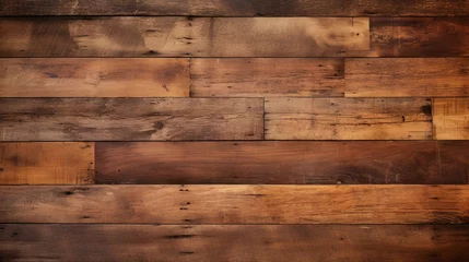 Zelfklevend Fotobehang Drak brown barn wood texture rustic vintage © tinyt.studio