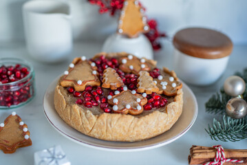 Festive Christmas cheesecake