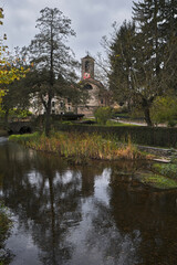 The ancient abbey of San Gemolo in the province of Varese, Italy