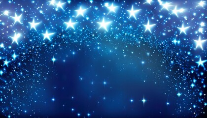 colorful Christmas background with snowflakes and stars suitable as background or banner