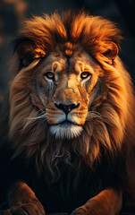 Fototapeta premium leão poderoso 