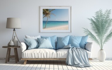 Coastal Living: Sofa Lounge in a Beachfront Residence