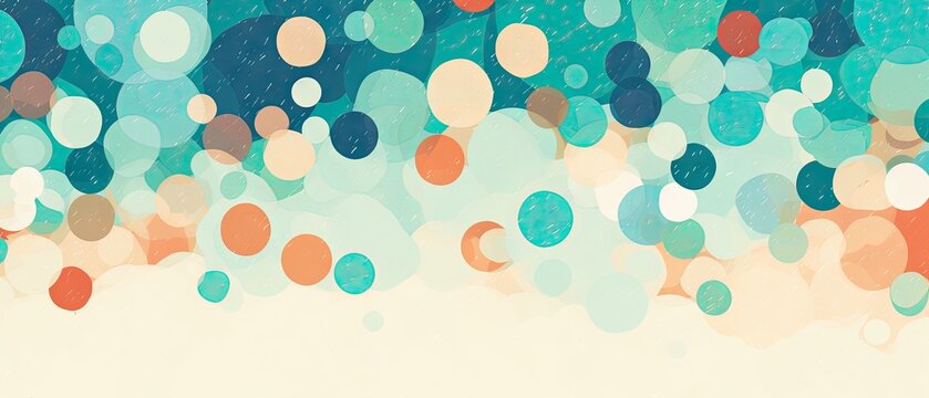 colorful circles with a background Generative AI