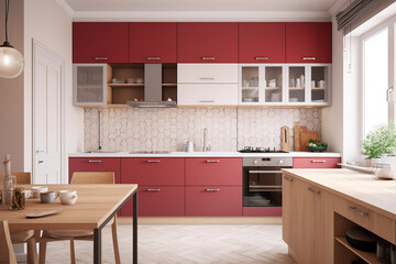 modern kitchen interior