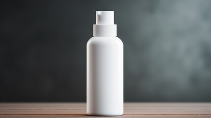 A detailed close-up of a blank cosmetic bottle mockup, showcasing its intricate details and the potential for personalized beauty routines.