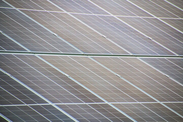 Solar panels close up