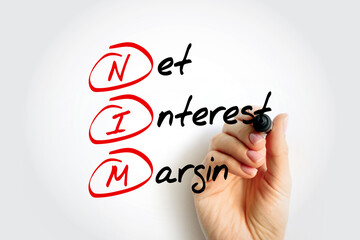 NIM Net Interest Margin - measurement comparing the net interest income a financial firm generates...