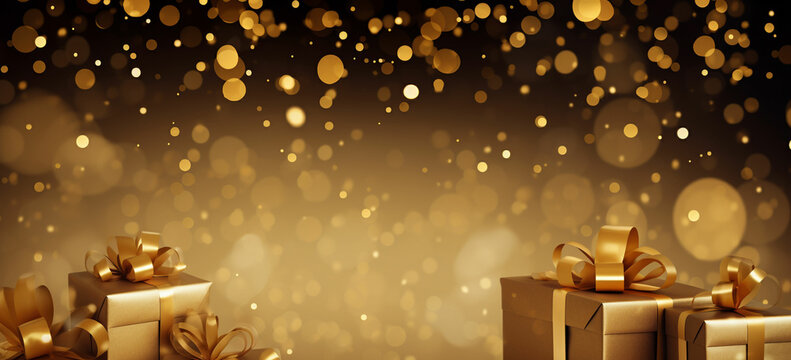 birthday Create reeting cards with a golden confetti background to convey a sense of joy, festivity, and warmth for the celebrant.