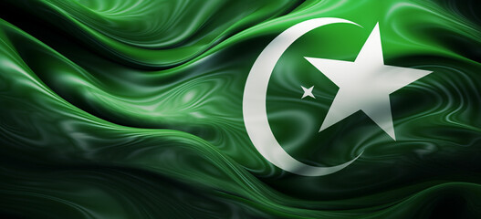 photo flag of pakistan - obrazy, fototapety, plakaty