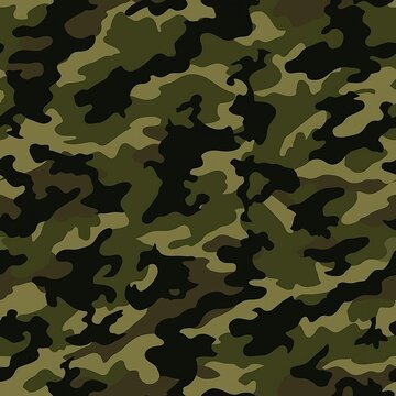 Seamless pattern military army texture