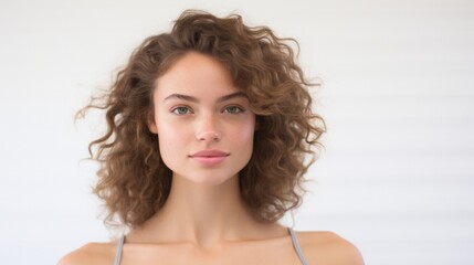 Beauty portrait of a woman with healthy skin 