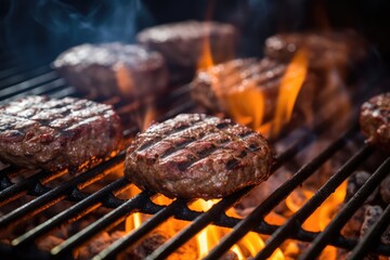 Cooking Classic Hamburgers On A Barbecue Grill: Timeless Delight