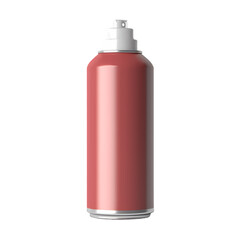 Spray can mockup isolated on transparent background