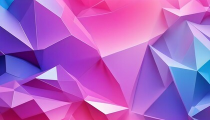 Abstract 3d texture, blue pink crystal glass background illustration, faceted texture with gradient, macro panorama, wide panoramic polygonal wallpaper
