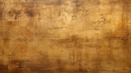 Fotobehang Wall made of gold, texture background © BrandwayArt