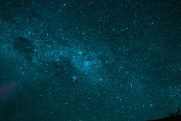 Milky way galaxy with stars and space dust. southern hemisphere - obrazy, fototapety, plakaty
