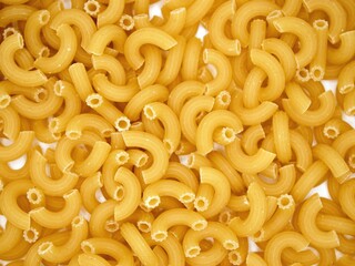 Macaroni Background - Texture - Closeup Photography - Uncooked Pasta Noodles