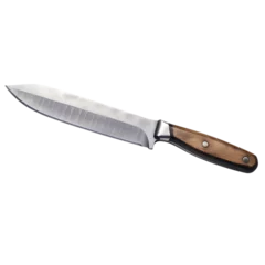 Fotobehang Steel knife isolated on transparent background © bao