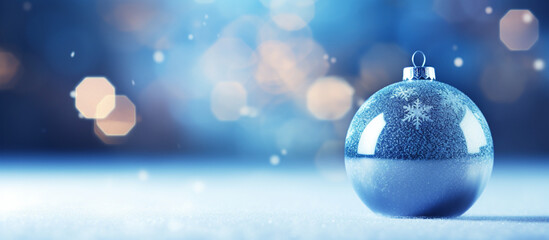 Fototapeta na wymiar スノードームの中に輝く雪の結晶,Snowflakes shining in a snow globe,Generative AI 