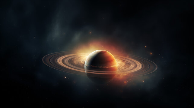 isolated image of Saturn