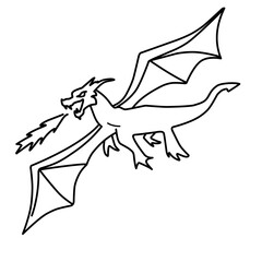 dragon outline