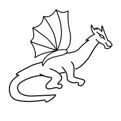 dragon outline