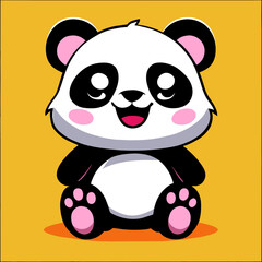 panda happy