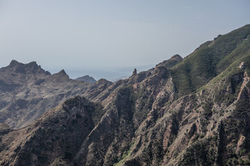 Obraz premium Anaga mountains in sunshine on Tenerife