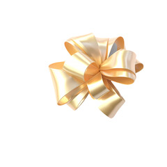 Ribbon decoration isolated on transparent background