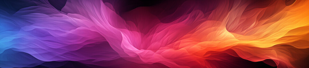 Abstract colorful banner background with a grainy texture, color gradient, and copy space for text.