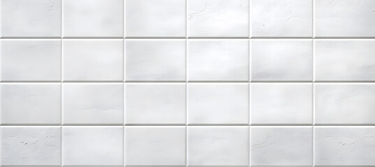 White ceramic rectangle mosaic tile geometric pattern. Classic white  brick tile 