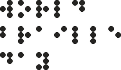 World Braille Day, Vector dotted type for blind disabled people, braille aplhabet,