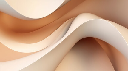 Abstract wavy beige background as wallpaper illustration