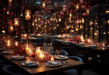 candles in the city Generating By AI Technology