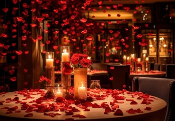 christmas table setting Generating By AI Technology