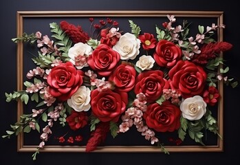 bouquet of roses Generating By AI Technology