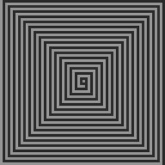 Gray square spiral design background