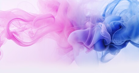 Fototapeta premium blue purple, pink and white powdered smoke isolated background