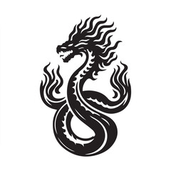 Obraz premium creature, danger, design, dragon, emblem, esport, face, fantasy, fenix, fly, game, head, hydra, legend, medieval, monster, mythology, power, sport, tattoo, vector, wild