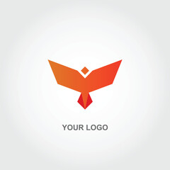 geometric bird logo