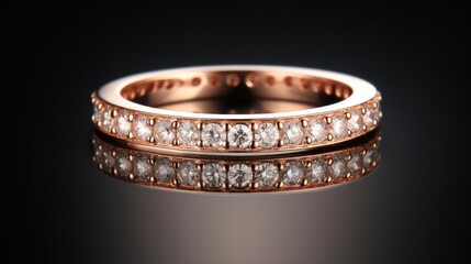 Wedding ring with stunning gold and diamond design