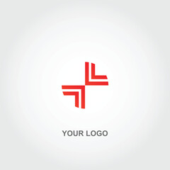 Fototapeta na wymiar geometric x logo