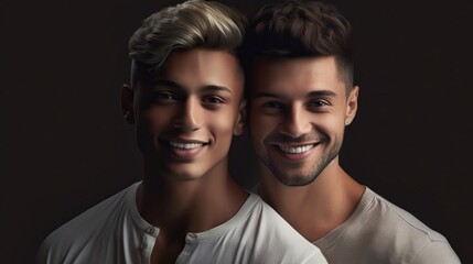 Fototapeta premium beautiful smiling gay couple