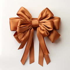 ribbon with bow isolated