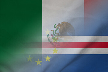 Mexico and Cape Verde political flag transborder relations CPV MEX