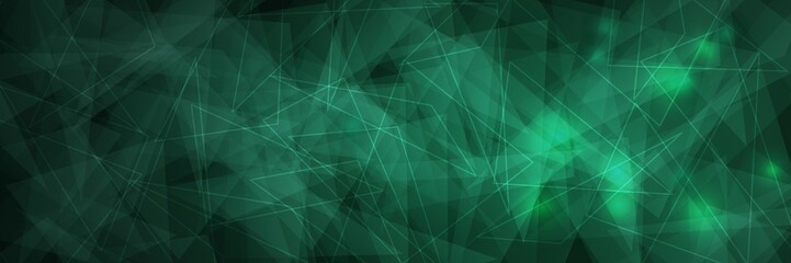 Abstract green polygonal background. Vector Illustration for your design