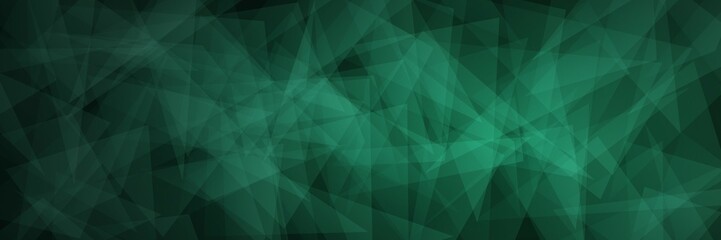Abstract Green Polygonal Mosaic Background, Creative Design Templates