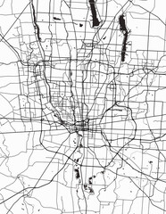 Obraz premium Columbus Ohio City Monochrome