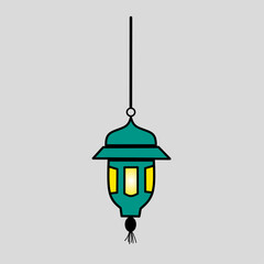 Fototapeta na wymiar illustration of a lantern