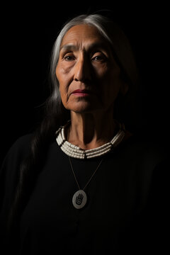 elderly Din&eacute; (Navajo) woman